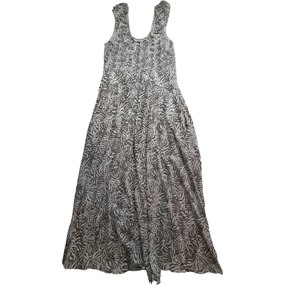 Isabel by Ingrid & Isabel Maternity Maxi Dress Women M Brown Zebra Excellent